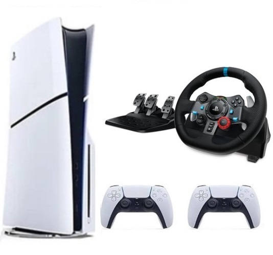 Sony Playstation 5 Slim Cd'li Edition + 2. Dualsense + G29 Driving Force Yarış Direksiyonu