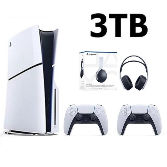 Playstation 5 Slim Cd Edition 3TB +2.Dualsense Kol + 3D Plus Kulaklık