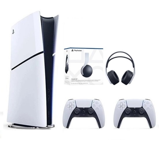 Sony Playstation 5 Slim Digital Edition +2.Dualsense+3D PLUS KULAKLIK