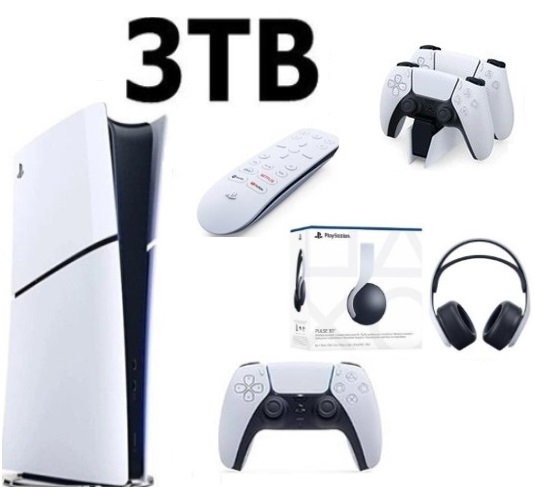 Sony Playstation 5 Slim Digital 3TB + Şarj İstasyonu+ Media Kumanda +3D PLUS KULAKLIK