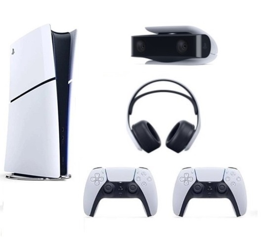 Sony Playstation 5 Slim Digital Edition +2.Dualsense+ PS5 KAMERA +3D PLUS KULAKLIK